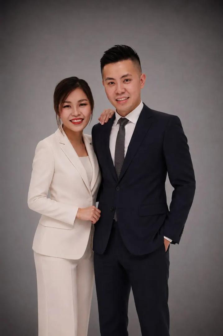 Cindy and Davis, Property Siblings, studio portrait